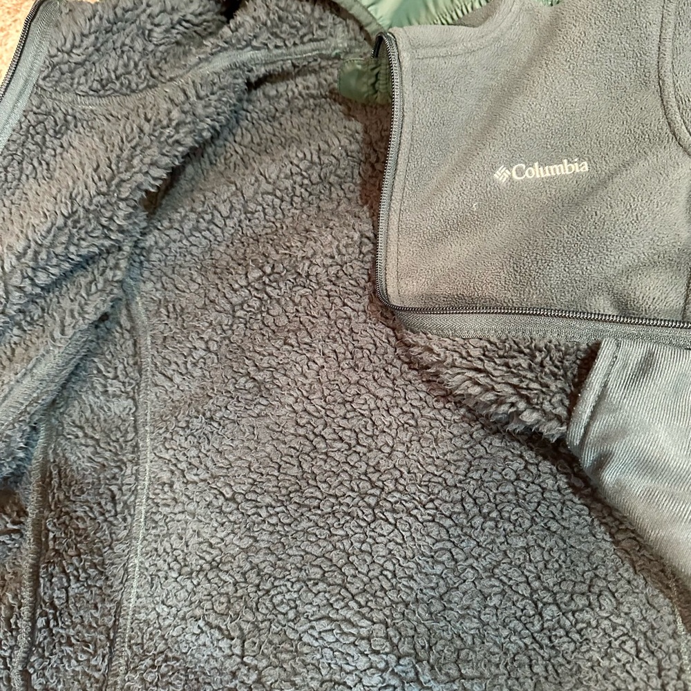 Columbia Forest Green Hybrid Fleece Jacket - Picture 2 of 9